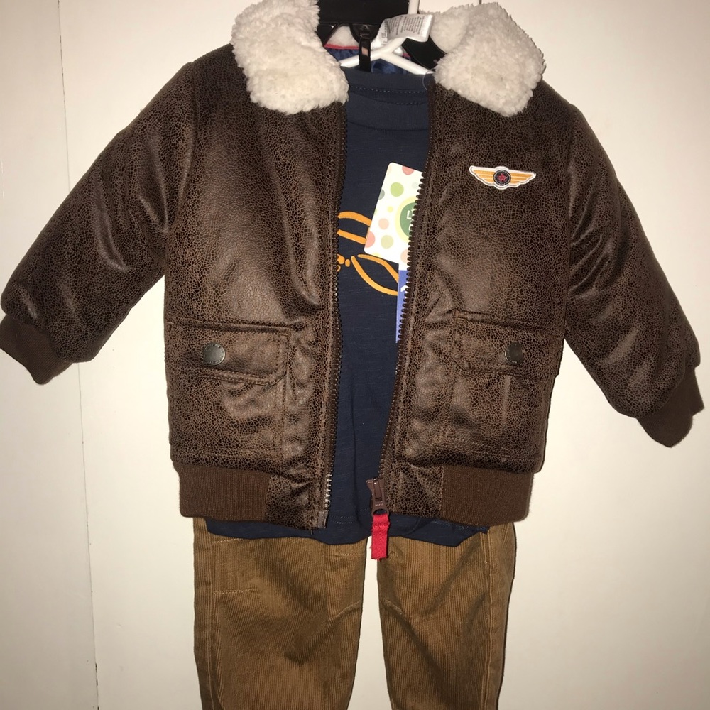 12 month Boys Aviator matching set